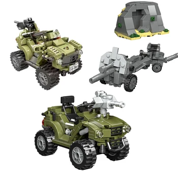 Vene Sõjaväe RM500 Kõik-maastikul mootorratta KES sõjalise soomustatud sõiduk Laste puzzle tükk mänguasi kingitus 2023