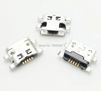 2500pcs Mikro-USB-reverse raske plaat 1.2 Laadimise Port-Ühenduspesa Lenovo A708t S890 / jaoks Alcatel 7040N jaoks HuaWei G7 G7