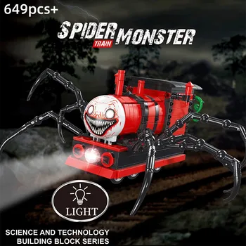Charles Vähe Rongi Spider Monster Ehitusplokk Tellised Pull-Back Sõiduki Põrgu Terror Põgeneda Mäng Mudel Kokku Pandud Mänguasja Lapsele Kingitus
