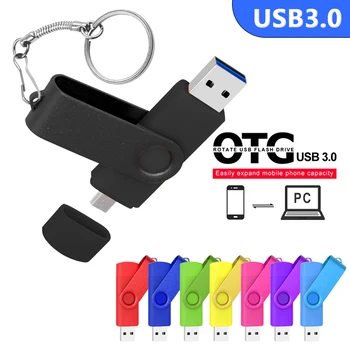 Uued Usb 3.0 OTG USB flash drives Nutitelefoni/Tahvelarvuti/TK 8GB 16GB, 32GB pen drive 64GB 128G 256GB Pendrive High speed usb флешка