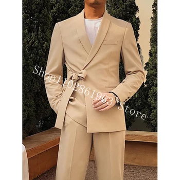 Viimane Meeste Ülikond Pintsak Püksid Kujunduse Slim Fit 2 Tükki Meeste Ülikonnad Peigmees Kanda Parim Meeste Pulm Tuxedos Kostüüm Homme Mariage