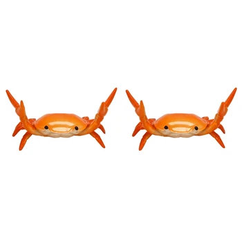 2X Loominguline Armas Krabi Pliiatsi Omanik Tõstmises Krabid Sulepea Bracket Ladustamise Rack Kingitus Kirjatarvete Oranž