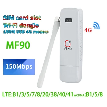 1 Komplekt MF90 4G USB-WIFI Modem Ruuteri Antenn 150Mbps SIM-Kaardi Pesa 4G LTE Auto USB Wifi Ruuteri USB Dongle Toetab 16 Kasutajad