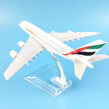 A380 ÜHENDEMIRAADID Airways Lennuk 16CM METALLI SULAM MUDEL LENNUK ÕHUSÕIDUKI Mudel Lapsed Mänguasjad uusaasta/Sünnipäev/Collections Kingitused