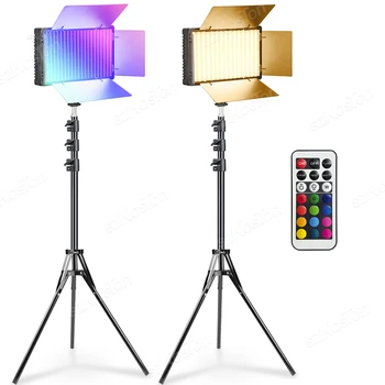 RGB LED Video Valgus Fotograafia Täitke Laetav Lamp Professionaalne Stuudio Lamp Kontrolli 5600K Streaming Youtube ' i Tiktok