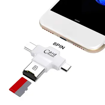 Praktiline Kaardi Lugeja Kaasaskantav USB Kaardi Lugeja Lihtne Paigaldus Micro/Type-C-OTG SD-Kaardi Lugeja Andmete Ülekandmine