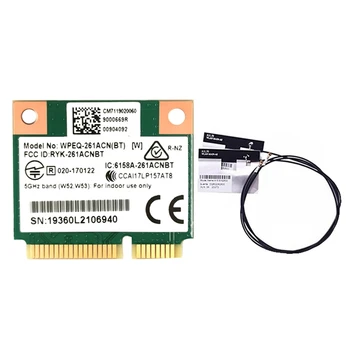 QCA6174 WPEQ-261ACN(BT) WIFI Kaart+2Xantenna 802.11 AC 867M QCA6174 Bluetooth-4.2 WIFI 5 Mini Pcie Kaart