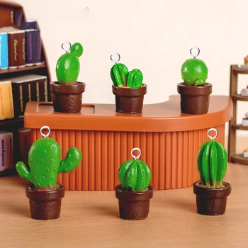 10tk Armas Simuleeritud Cactus Sambla Kapseldatud Taim Võlusid Ehete Tegemise Ripatsid Käsitöö Diy Võtmehoidja Kaelakee Leida