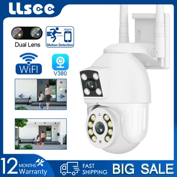 LLSEE V380 Pro HD 4MP Kaamera Väljas Wireless WIFI Turvalisuse Järelevalve Kaamera Infrapuna Öise Nägemise Mobiilne Jälgimise Alarm