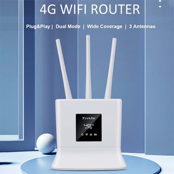 TIANJIE 4G Wifi Ruuter Sim-Kaart seda Traadita side Modemina Mobiiltelefoni Ruuterid IP Kaamera/Väljaspool Wi-Fi Levialas Eemaldatav Välise Antenni