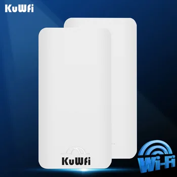 KuWfi Väljas 5.8 Ghz Juhtmevaba Wi Fi Router 300Mbps High Power Long Range punktist Punkti Sild 1-2KM WIFI Extender Singal