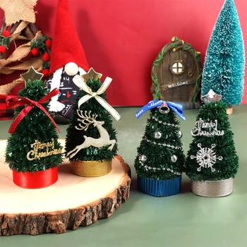 1tk 1:6 1:12 Nukumaja Miniatuurne Jõulupuu Mini Jõulud Kodus Ornament Mikro -, Maastiku Kujundusest Mänguasja Nukk House Tarvikud