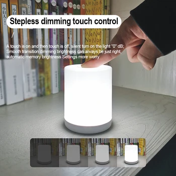 Öö Touch Control Öö Valguses USB Laetav elutuba Teenetemärgi LED Tabel Lamp Reguleeritav Silma Kaitse laualamp