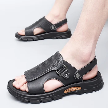 Trendikas Brändi Meeste Beach Sandaalid Meeste Mood Vabaaja Jalatsid Väljas Meeste Telkimine Sandaalid Anti Slip Meeste Suvel Matkamine Kingad