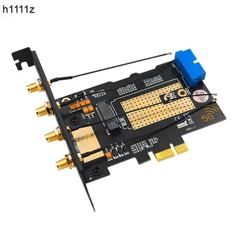 M. 2 Wifi Moodul PCIE X1 / USB 3.0 laienduskaardi 4 Antennid NANO-SIM Pesa NGFF B Võti 30x42/52 3G-4G-5G M2 Traadita side Moodul