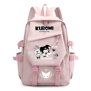Mochila Kuromi Suure mahutavusega Veekindel Seljakott Kooli Kawaii Anime roosa cosplay kott reisikott Õpilane tüdruk Kingitus