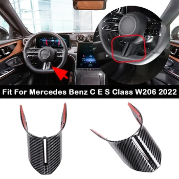 Mõeldud Mercedes Benz C E S-Klass W206 W213 W223 2022+Rool Raami Alumine Sisekujundus Kate ABS süsinikkiust Interjööri