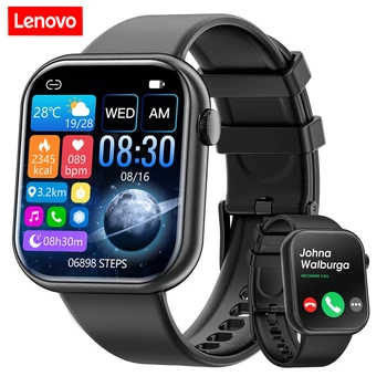 Lenovo 2023 Mehed Smart Watch Naiste Bluetooth Kõne Täielikult Puutetundlik Ekraan Smartwatch Veekindel Tervisespordi-Tracker Kellad+Kast