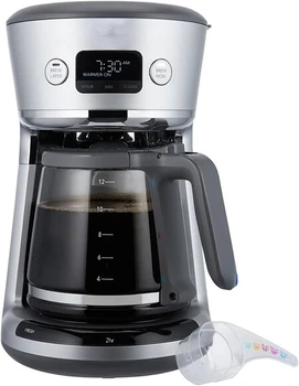 Kohvi 31160393 Lihtne Meede 12 Tassi Programmeeritav Digitaalne Coffee Maker Machine Ehitatud Vee Filtreerimise ja Mõõte -, Sil
