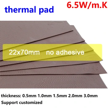 6.5 W Thermal Pad 0,5 mm 1,0 mm 1,5 mm) 2.0 2.5 3.0 mm Paksus 22*70mm IC GPU CPU-Heatsink Juhtiv Silikoon-Jahutus Pad 22x70mm