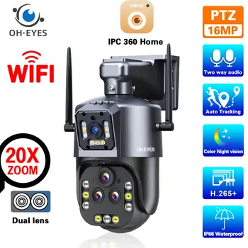 4K 8MP HD Wifi PTZ Turvalisuse Kaamera-Neli Objektiivi Väljas 20X Zoom 16MP Wireless CCTV Video Valve Kaamera Automaatne Jälgimine IP Cam