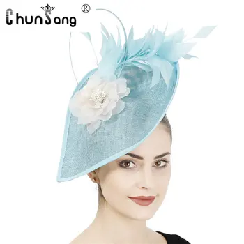 2023 Uus Vintage Fascinators Naiste Ascinator Mütsid Naistele Pulmad Kirikus Ja Luksus Peapael Müts Mütsid Tee Poole