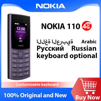 2023 Uus Originaal Nokia 110 4G Funktsioon Telefon 1.8