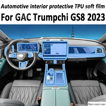 Eest GAC Trumpchi GS8 2023 Käigukasti Paneel, Navigatsiooni Auto Interjöör Ekraani kaitsekile TPÜ Anti-Scratch Kleebis Kaitsta