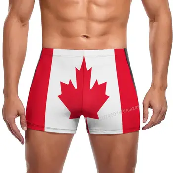 Ujumine Reisikohvrid Kanada Lipu Kiire Kuiv Püksid Meestele Ujuda Rand Lühikese Suve Kingitus