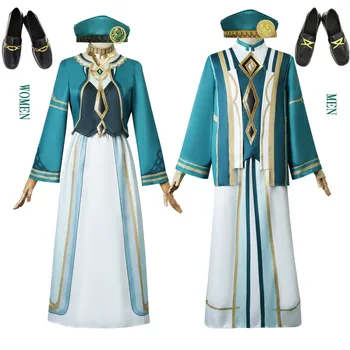 Genshin Mõju Cos Kostüüm Xu Mi Piiskopkond Ühtne Cosplay Mäng Animatsiooni Riided, Meeste Ja Naiste Täieliku Riided Kuus Mütsid Cos Kingad