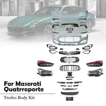 Auto Body Kits Ees Taga Kaitseraud Huule Grill Tagasi Spoiler Esilaterna Tagatulede Jaoks Maserati Quattroporte Uuendada Trofeo Komplektid