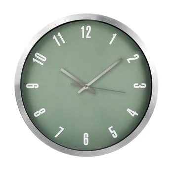 12 tolline metallist mikrofon kella Skandinaavia lihtne kell elutuba kodus seina mood kvarts kella kella koridor magamistuba