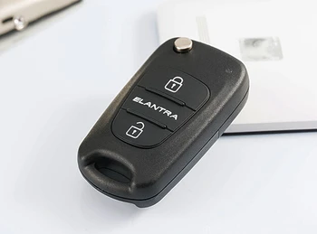 Täiesti Uus FOB Auto Võti Juhul 3 Nupud Hyundai Uus Elantra Klapp Kokkuklapitavad Remote Key Tühi Kest