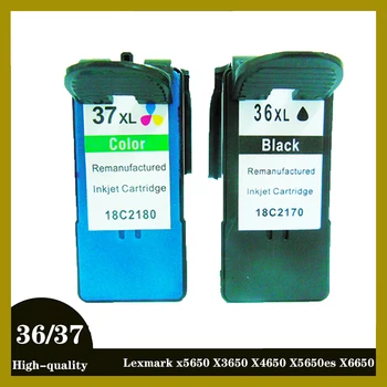 Cartridge jaoks 36xl 37xl jaoks Lexmark 36 37 tindikassetid jaoks Lexmark x5650 X3650 X4650 X5650es X6650 X6675 Z2420 36 37 printer