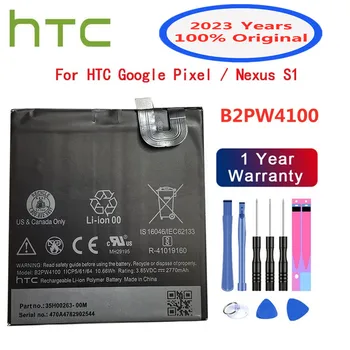 2023 100% Originaal B2PW4100 2770mAh Mobiiltelefoni Asendamine Aku HTC Google Pixel 1 5 tolli / Nexus S1 Akud + Tool