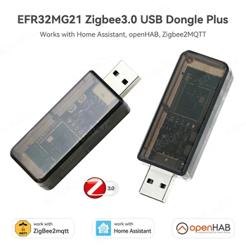 Zigbee 3.0 USB Dongle Pluss EFR32MG21 Töötab Kodus Assistent openHAB Zigbee2MQTT ZHA INFOKESKUSTE, Universaalne, Avatud Lähtekoodiga Zigbee Värav
