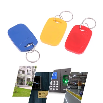 IC + ID RFID Dual 125Khz Ja 13.56 Mhz Keyfobs EM4100 S50 Kiip Smart Card Sümboolne Võti Fob Ringi Juurdepääsu Kontroll