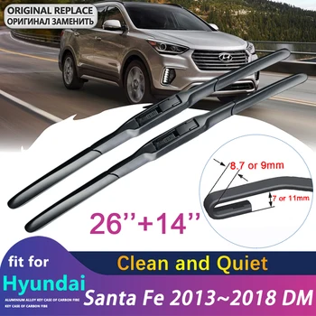 Auto Klaasipuhasti Tera jaoks Hyundai Santa Fe 2013~2018 DM IX45 Tuuleklaasi Kojamehed Auto Tarvikud j Konks 2014 2015 2016 2017