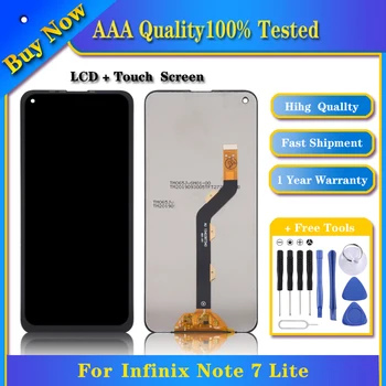 100% Testitud TFT LCD Ekraan Infinix Lisa 7 Lite X656 koos Digitizer Täis Assamblee Kuva Asendamine Touch Telefon Osad