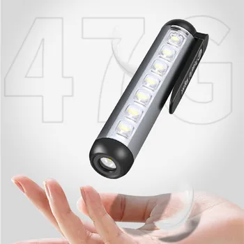 1/2TK Ehitatud Aku Mini LED Taskulamp energiasäästu Kaasaskantav Professionaalse Arsti Tõrvik USB Laetav XPE+COB Pliiatsi Kerge