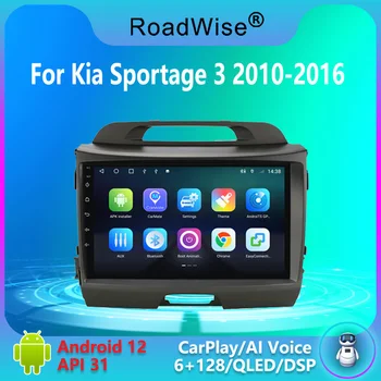 Roadwise Android Auto Raadio Multimeedia Kia Sportage 3 2010 2011 2012 2013 2014 2015 2016 4G GPS DVD BT Carplay 2din Headunit