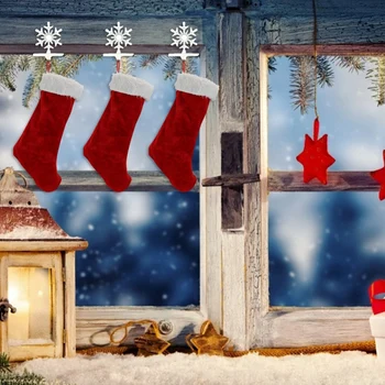 Jõulud Lumehelves Kujuga Konksud Vastupidav Ilus Atmosfääri Konks Rauast Jõulukaunistused Korduvkasutatavad Sokk Riidepuu Lapsed