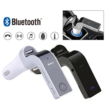 G7 Multifunktsionaalne Auto Bluetooth Handsfree Saatja Komplekt FM Transmitter USB-MP3 Pleier-USB-Auto Sigareti Wondeful