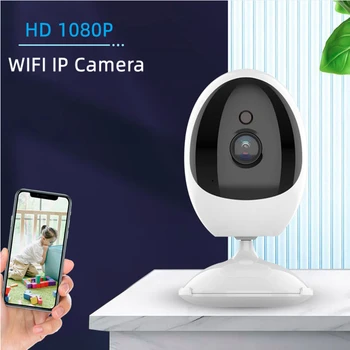 1080P WIFI Mini Kaamera Night Vision 2-Tee Häält Intercom IP Kuvar Sisetingimustes Traadita liikumistuvastus Kodu Järelevalve Comcorder