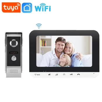 7 Tolline Wifi Video Intercom Süsteem Traadita Ukse Telefon, Intercoms Kaamera 1080P Tuya Smart Elu Ukse Kanne Korter Home Villa