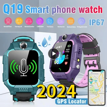 Q19 Lapsed Smart Watch 3G Sim-Kaardi WiFi+LBS Tracker SOS Cam Lapsed Mobiiltelefoni Voice Chat Matemaatika Mängu Taskulamp Lapsed Smart Vaadata