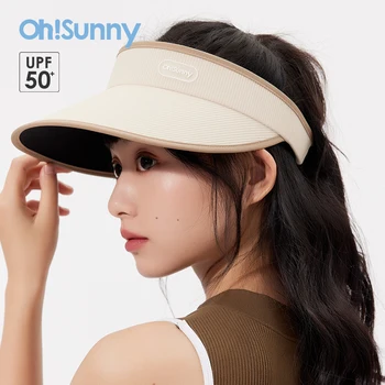 OhSunny Unisex päikesesirm Kopp Müts Reguleeritav Tühi Top Baseball Cap Anti-UV UPF50+ Sun Protection Cap Väljas Golf Kork