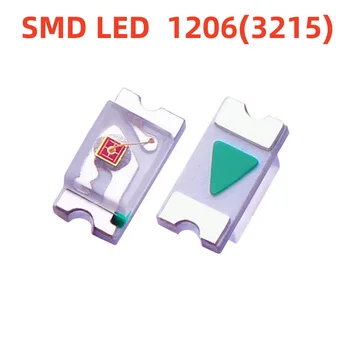 500Pcs SMD 1206 LED Punane Roheline Sinine Kollane Roosa Valge UV LED Lamp Helmed Valguse 2012 Light-emitting Diode) Kõrge Helge Kvaliteet