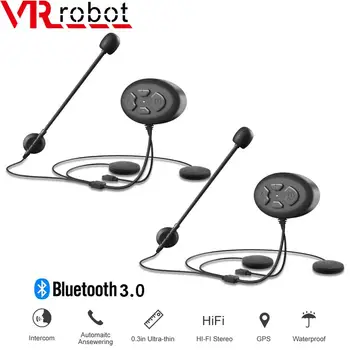 VR robot Mootorratta Intercom Bluetooth Kiivri Peakomplekti, 2 Ratturid Veekindel Juhtmevaba Handsfree Muusika Mängija Moto Sisetelefoni