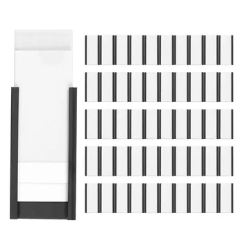 50tk Magnet sildihoidjad Magnet Andmed Kaardi Omanikele koos läbipaistvast Plastikust Kaitsed, Metallist Riiul (1 x 2 Tolli)